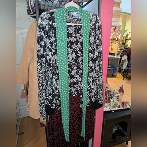 Women’s CATO Tie Front Mesh Cardigan